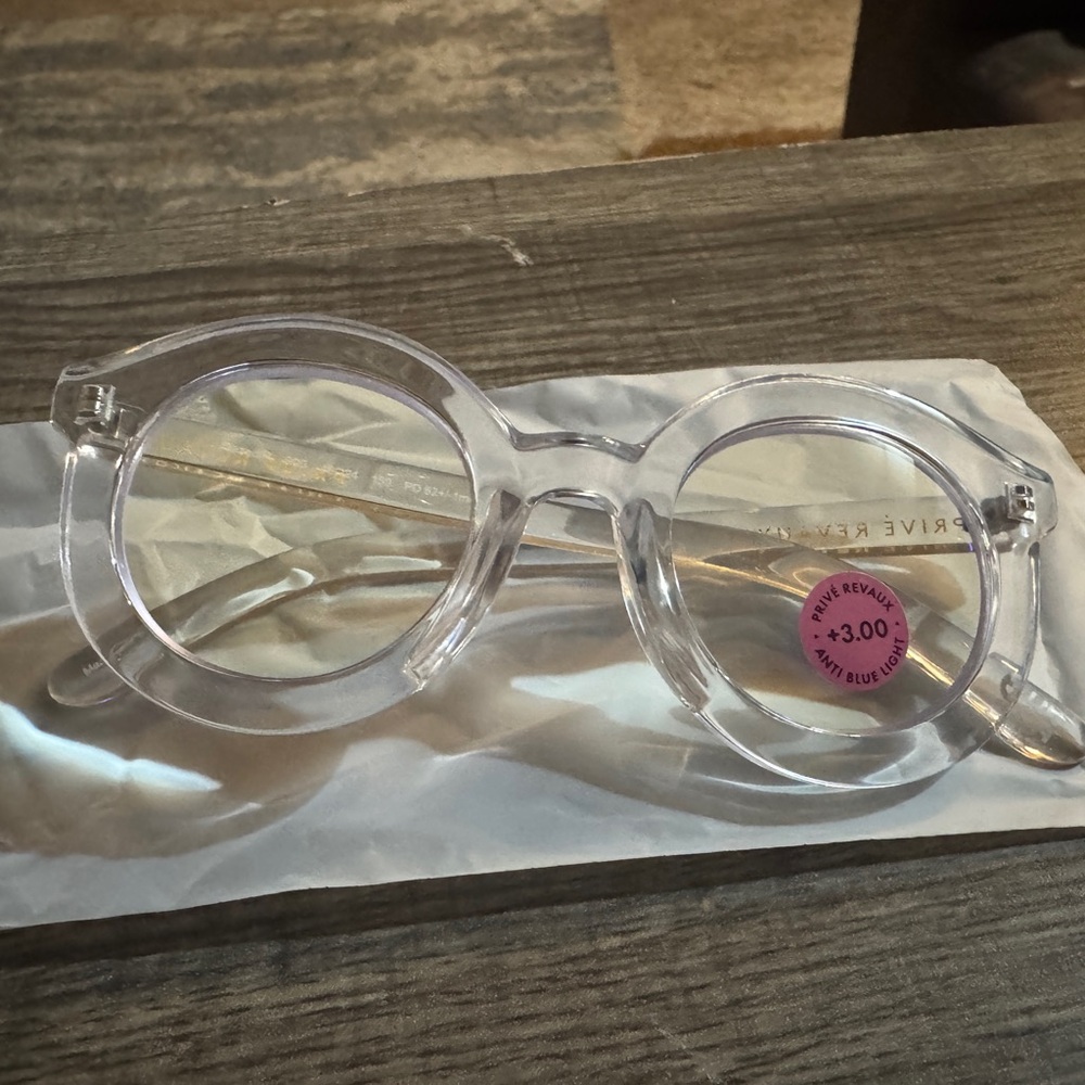 Prive Revaux Clear Round Reader Glasses